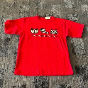 NWT red kids t-shirt size S (6-8)